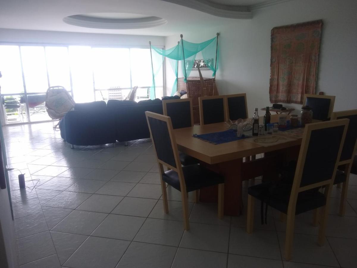 Apto enorme pé na areia, vista linda c/ academia e sauna Guarujá Exterior foto
